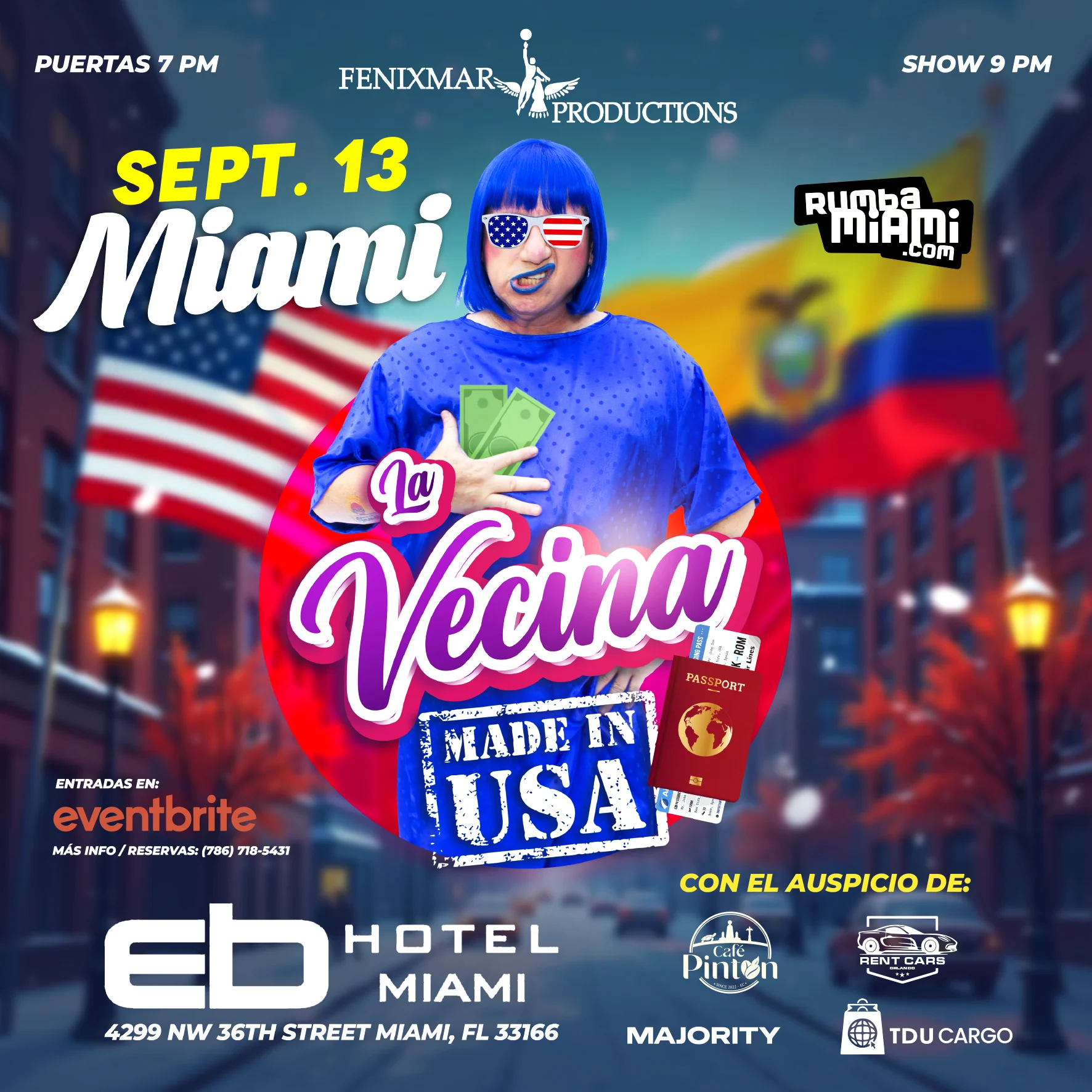 LA VECINA regresa a Miami con su gira MADE IN USA